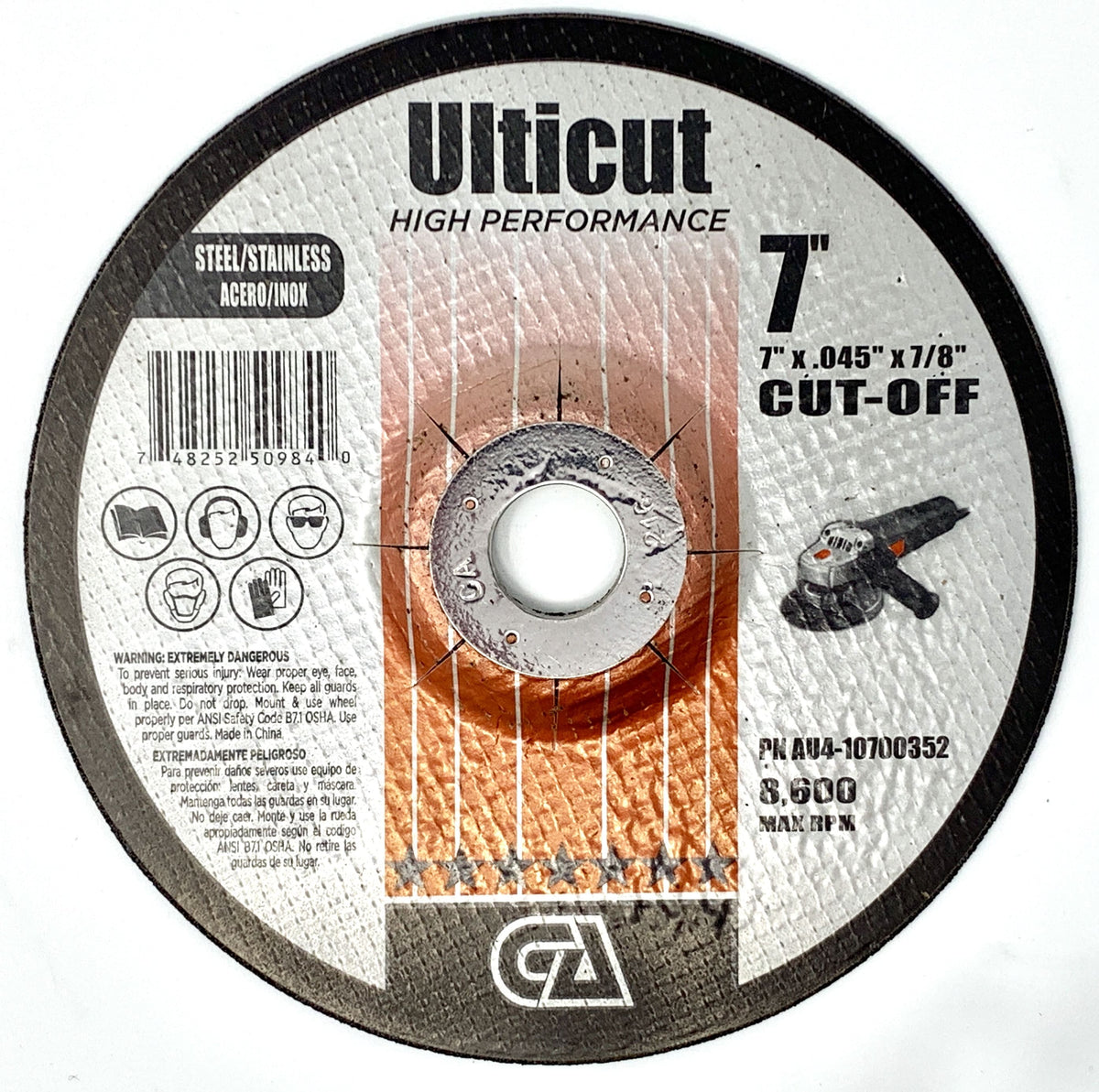 7" x .045" x 7/8" Type 27 Thin Cut-Off Wheels (Pack of 25)