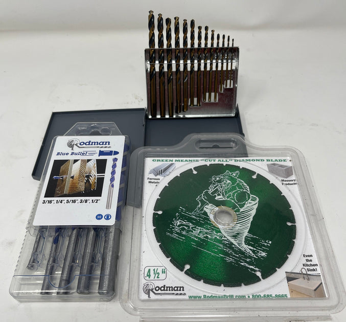 Tool Combo 5pc Blue Bullet 4 1/2" Green Meanie Diamond Blade & 13p