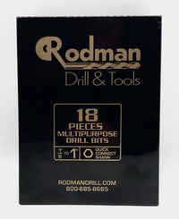Load image into Gallery viewer, Rodman Silver Bullet Multipurpose Drill Bit Set 18pc 1/8&quot; - 1&quot;
