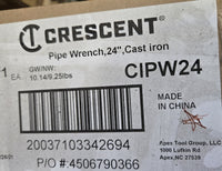 Load image into Gallery viewer, Crescent CIPW24 24" Cast Iron Pipe Wrench Plumbing Tool High Strength Forged
