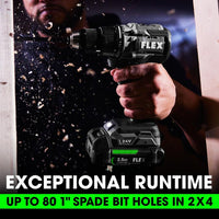 Load image into Gallery viewer, FLEX 24V Brushless 4-Tool Kit FXM401-2A - RECIP SAW, 1/2" DRILL, IMP DRVR, LITE
