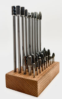 Load image into Gallery viewer, 42 Piece Carbide Master Mechanic Burr Set 1/4" Regular &amp; Long Shank Steel &amp; Aluminum Cutting &amp; 10pc 1/8" Shank for Dremel
