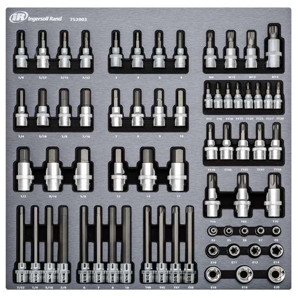 INGERSOLL RAND 66 Piece Master Torx and Specialty Bit Socket Set