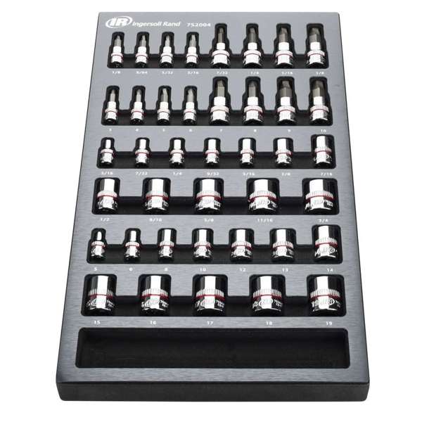 INGERSOLL RAND 40 Piece Tech Solutions Master Non-Slip Socket Set