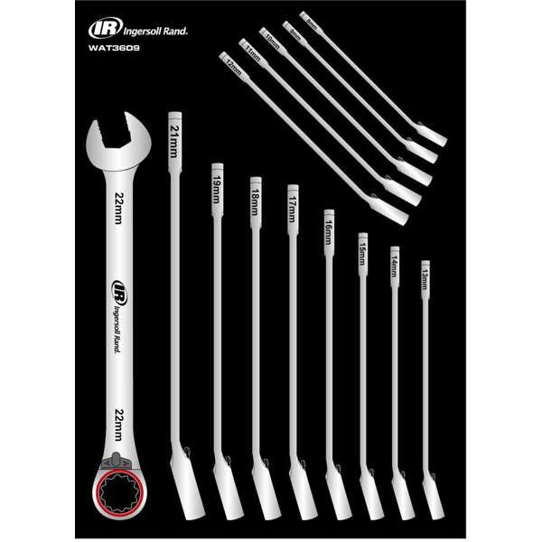 INGERSOLL RAND 14 Piece Metric Reversible Ratcheting Wrench Set