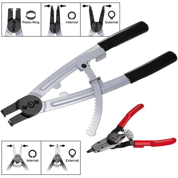 INGERSOLL RAND 2 PC Heavy Duty Snap Ring Pliers Set | Rodman Tools