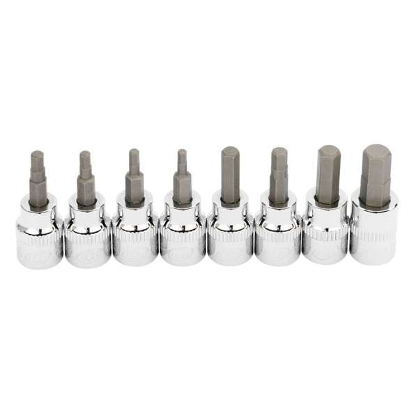 INGERSOLL RAND 8 Piece 3/8" Drive Metric Hex Bit Socket Set