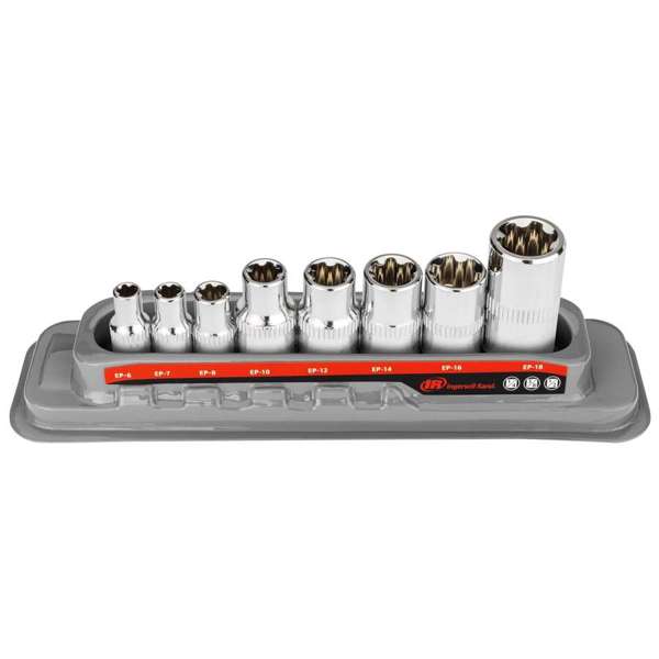 INGERSOLL RAND 8 Piece E-Torx Plus Bit Socket Set