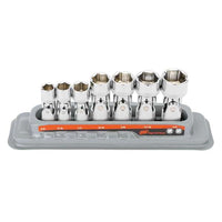 Load image into Gallery viewer, INGERSOLL RAND 7 Piece 6 Pt SAE Universal Joint Socket Set
