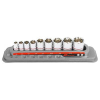 Load image into Gallery viewer, INGERSOLL RAND 9 Piece Tech Solutions SAE Non-Slip Socket Set
