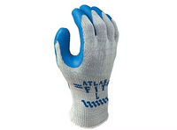 Load image into Gallery viewer, ATLAS FIT 300 SHOWA NATURAL LATEX PALM BLUE LARGE RUBBER WORK GLOVES 1 DOZ - LG
