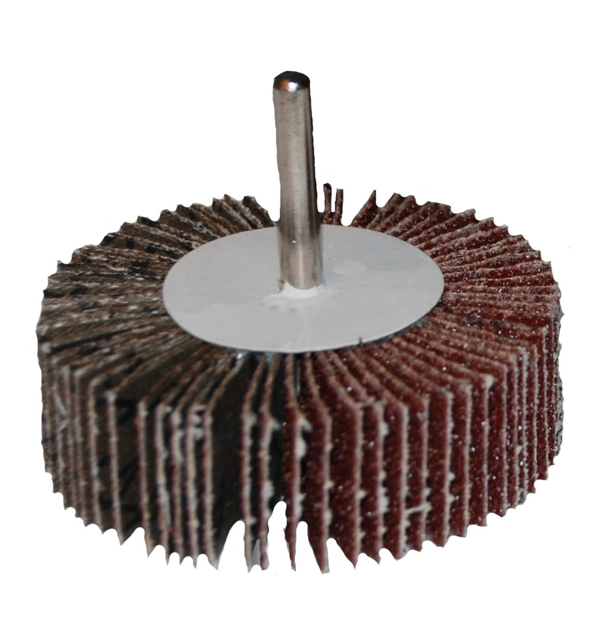 1", 1-1/2", 2", 2-1/2" & 3" (x 1" x 1/4") 40 to 120 Grit and 6" x 2" x 1" 60 Grit Unmounted Aluminum Oxide Flap Wheels