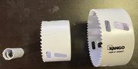 Load image into Gallery viewer, KANGO 10 PIECE BI-METAL HOLE SAW KIT - 3/4" 7/8" 1 1/8" 1 1/2" 1 3/4" 2 1/4" with 2 ARBORS &amp; STARTER BITS
