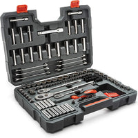 Load image into Gallery viewer, Crescent 142 Piece 1/4", 3/8" &amp; 1/2" Drive 6 &amp; 12 Point Standard &amp; Deep SAE/Metric Mechanics Tool Set - CTK142C
