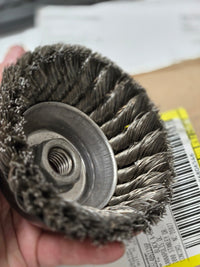 Load image into Gallery viewer, DEWALT DW49161 4" X 5/8-Inch-11 XP .014 Stainless Knot Wire Cup Brush
