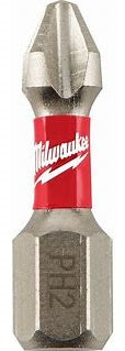 Load image into Gallery viewer, Milwaukee 48-32-3812 Shockwave Matrix Carbide Impact Driver Bits  #2 Phillips x 1" 10 pack
