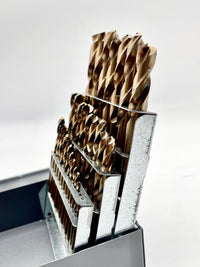 Load image into Gallery viewer, Reaper Cobalt Stubby Machine Screw Length Drill Bits 29pc 1/16” – ½” by 64ths
