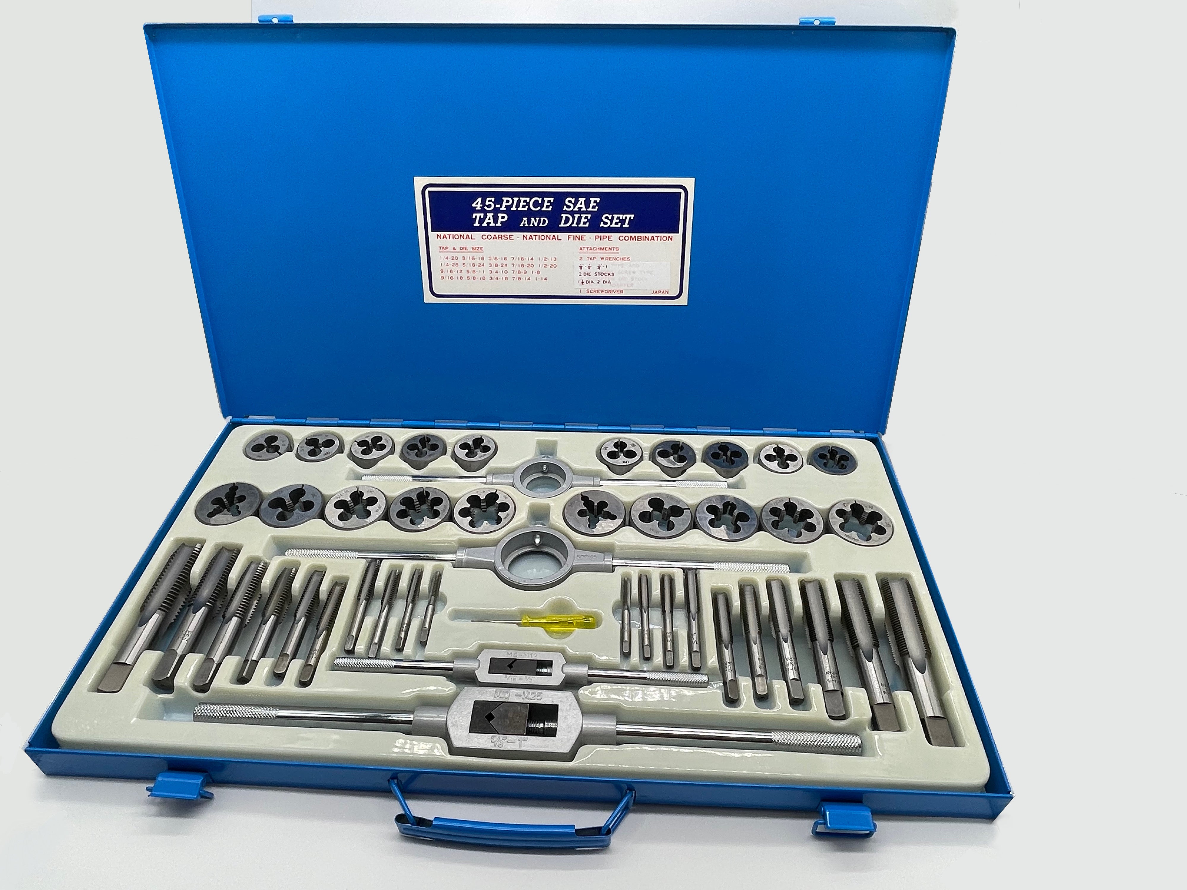 45pc Tap & Die Set Metric | Rodman Tools
