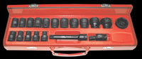 Load image into Gallery viewer, T&amp;E  19 Piece 1/2" Drive Metric Impact Sockets
