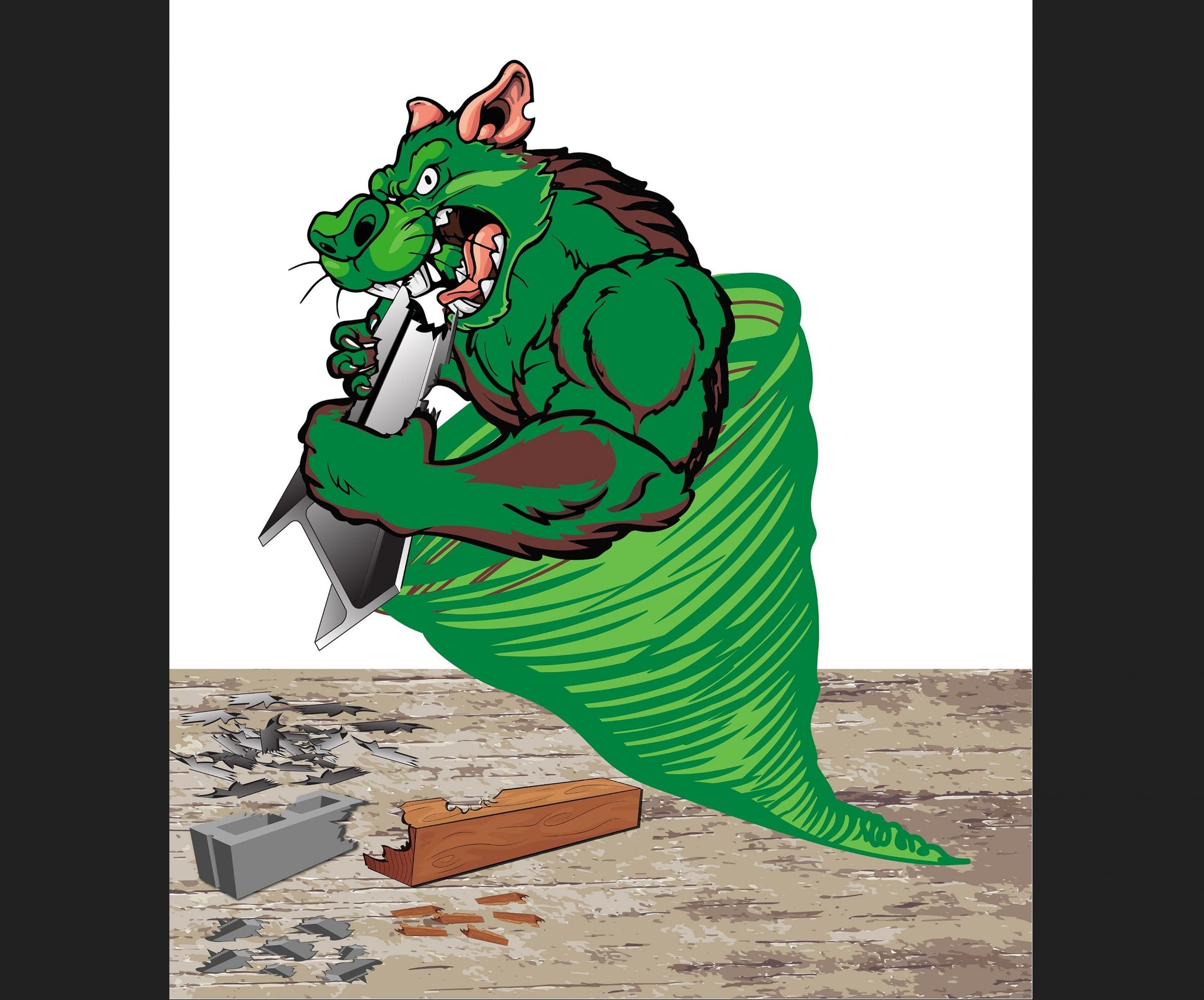 GREEN MEANIE DIAMOND CUT ALL BLADE - 4 1/2