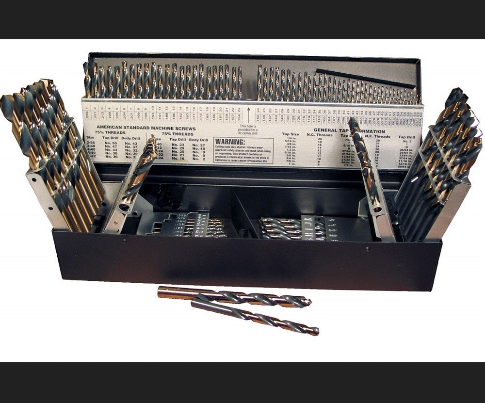 Reaper HSS Drill Bit Set 115pc - #, letter, & Fractional -  Talkers Get Free Lube