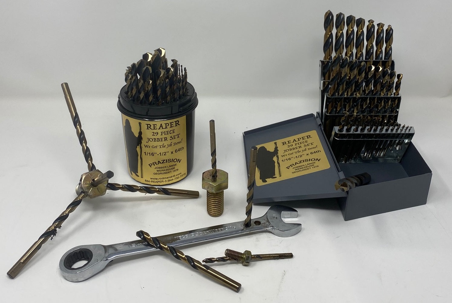 ロッドマン Reaper HSS Drill Bit Set 115pc - #, letter, & Fractional | Rodman
