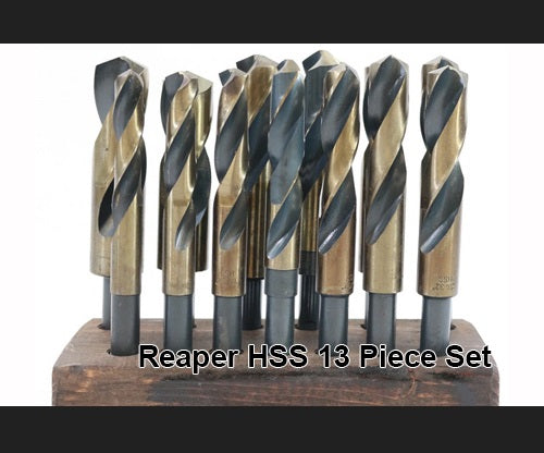 Reaper Silver and Deming 1/2" Reduced Shank 13 Piece Set